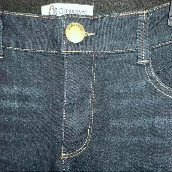 Women’s Democracy “Ab” Technology Dark Wash Skinny Pull On Jeans Size 12 - Picture 3 of 12
